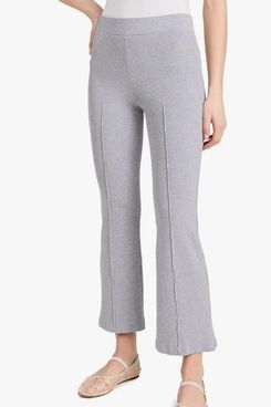 Donni Rib Kick Flare Trousers - Heather Grey