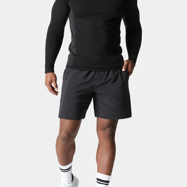 Zhhlinyuan Adult Fitness Training Shorts Men Sport Casual Quick-Dry Shorts Black 