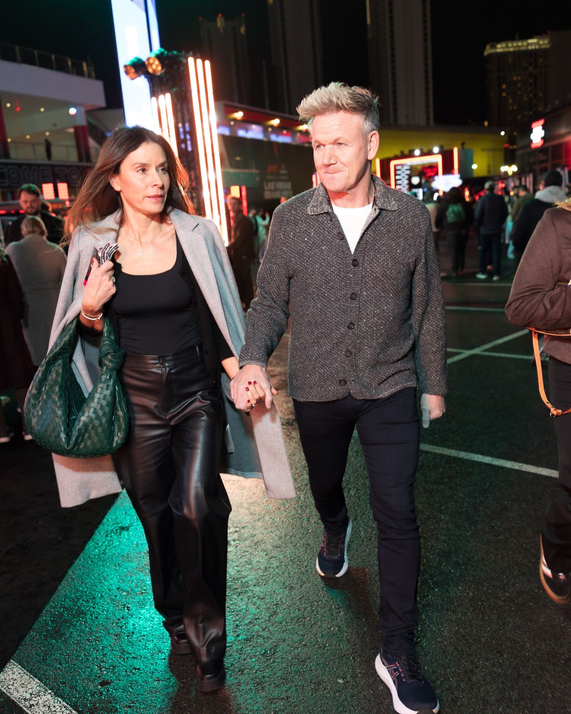 Gordon and Tara Ramsey at the Formula 1 Vegas Grand Prix