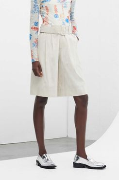 Ganni Light Melange Suit Shorts