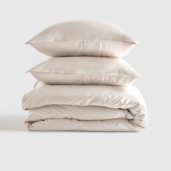Quince Bamboo Duvet Cover Set - Queen