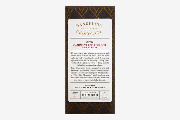 Dandelion Camino Verde Ecuador 85% Dark Chocolate