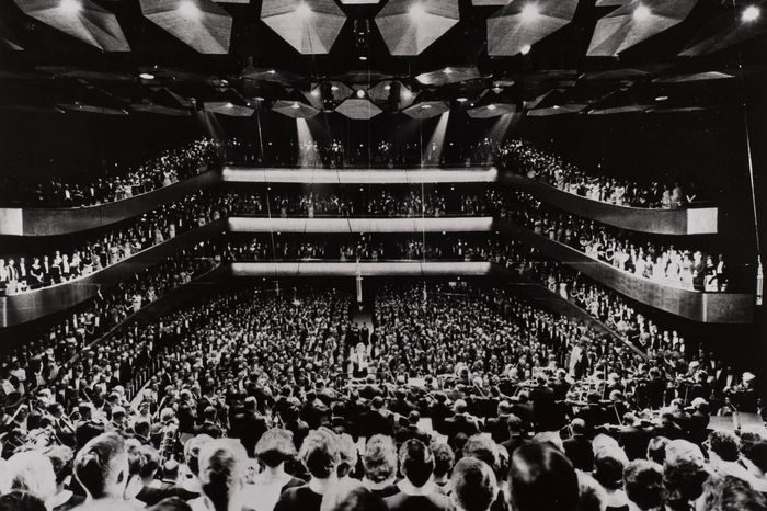 Opening night at Philharmonic Hall, September 1962.