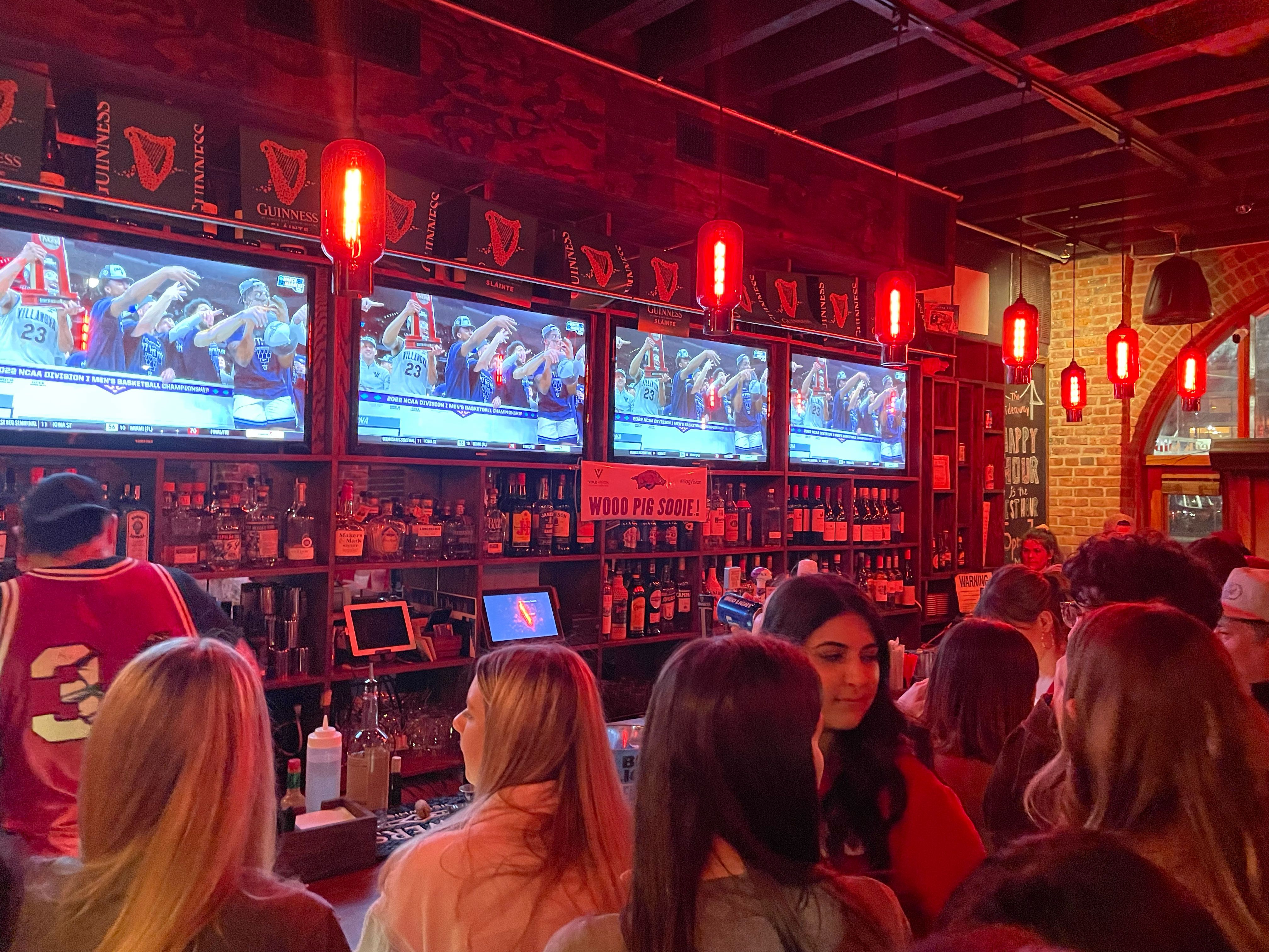 At an Arkansas Sports Bar in New York for March Madness