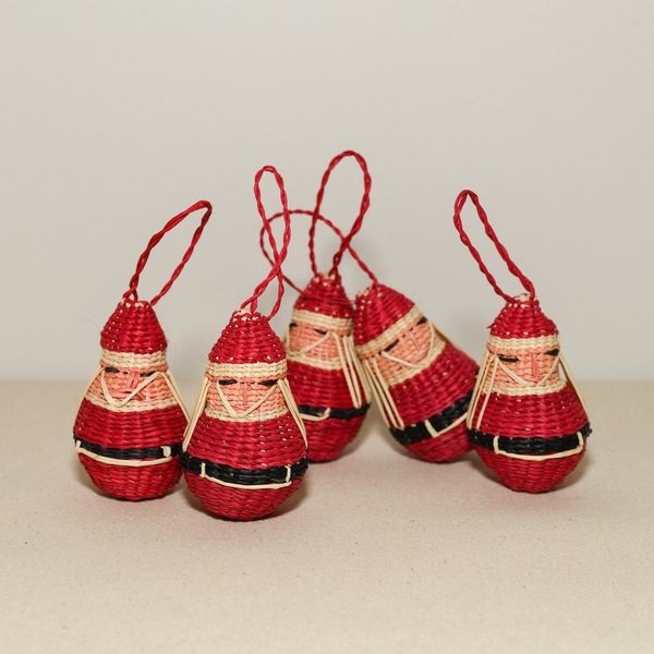 Jipi Santa Ornaments, Set of 5