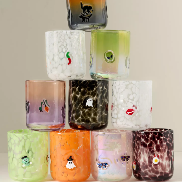 Anthropologie Mystic Halloween Icon Juice Glass