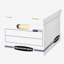 Bankers Box STOR/FILE Storage Boxes, Lift-Off Lid, 6-Pack