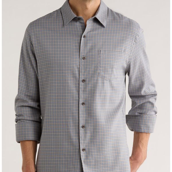 Vince Genesse Plaid Button-Up Shirt