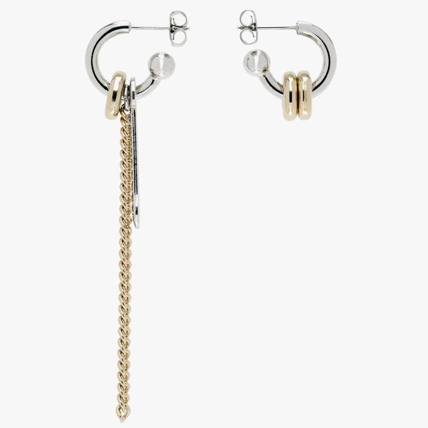 Justine Clenquet Silver & Gold Seth Earrings