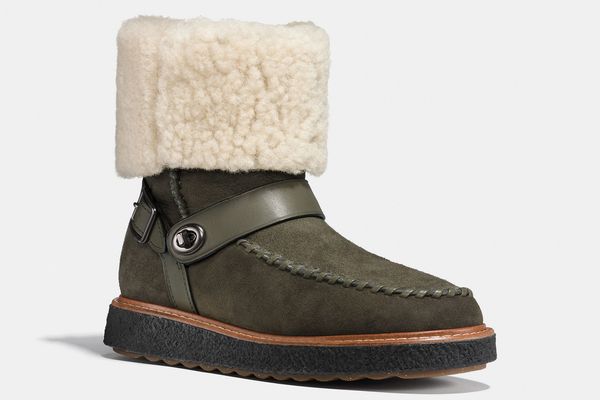 Coach shearling boot hotsell