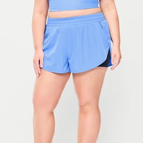 Old Navy High-Waisted StretchTech 2-In-1 Run Shorts