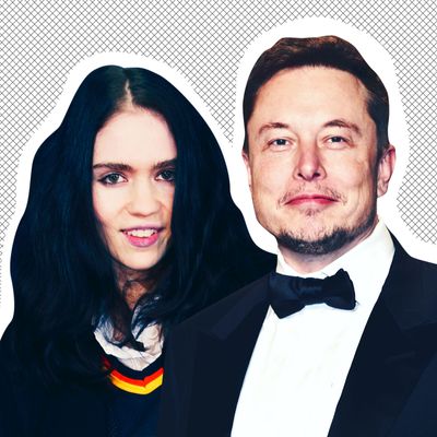 Elon Musk and Grimes.