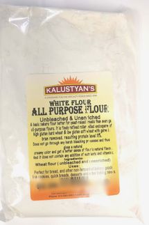 Kalustyan's All Purpose Flour Unbleached & Unenriched, One Pound