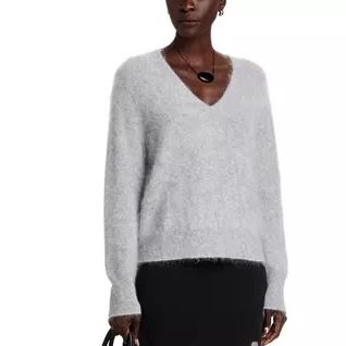 C by Bloomingdale's 100% Cashmere Brushed V Neck Sweater