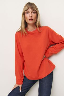 Reformation Asher Oversized Long Sleeve Tee