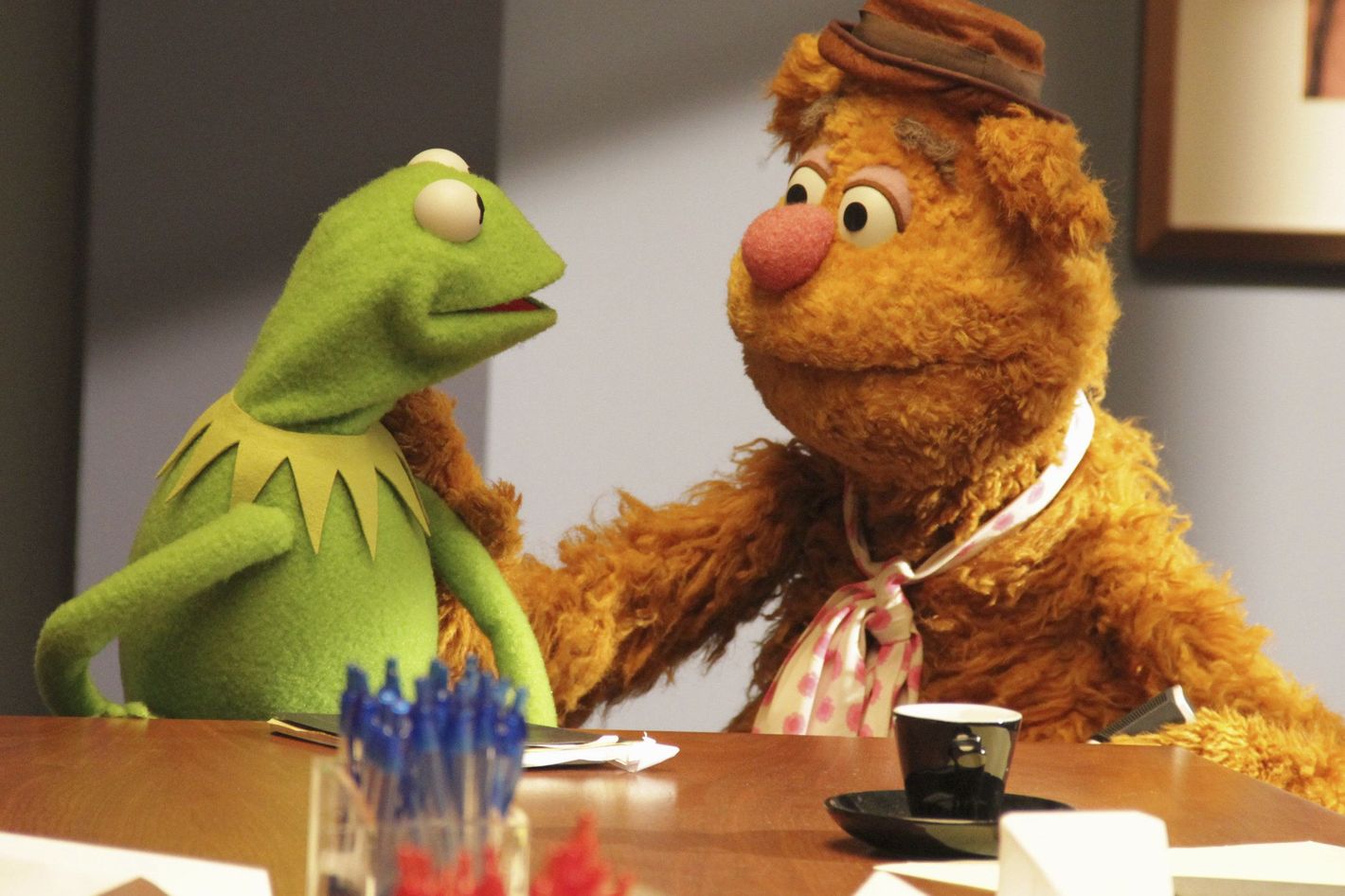 muppets fozzie bear and kermit