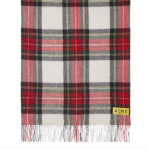 Acne Studios Check Fringe Scarf