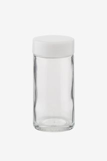 3 oz. Glass Spice Bottle with White Lid