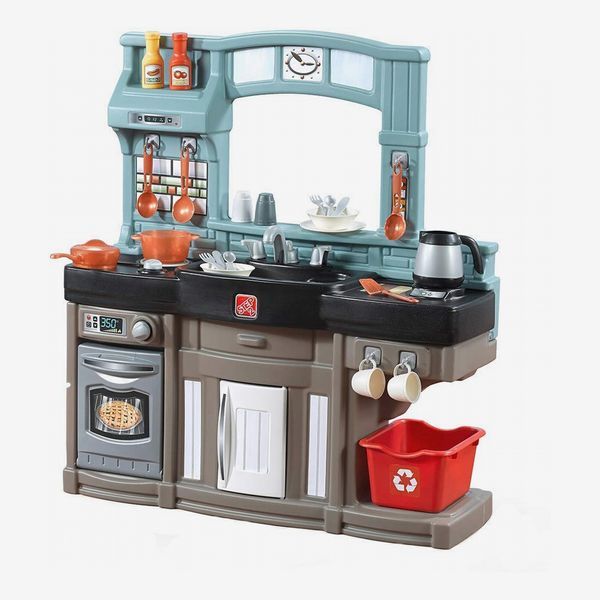 Kids Kitchen Play Set Portable Little Chef Toy With Food Accessories Carry Case 