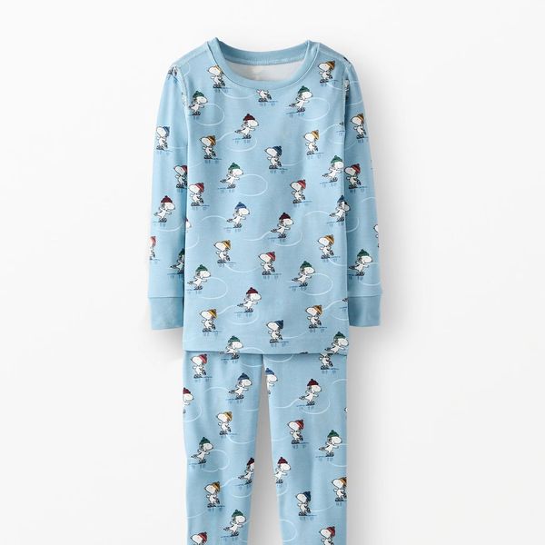 Hanna Andersson Snoopy Skating HannaSoft Pajama Set