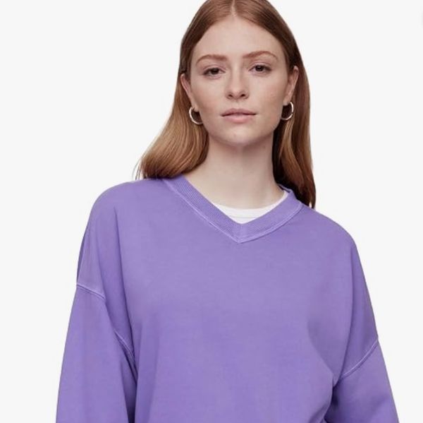 Gap Factory French Terry V-neck Sweatshirt