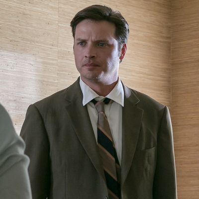 L to R, J Smith Cameron and Aden Young - in the SundanceTV original series 