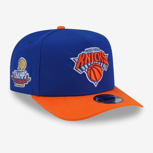 New York Knicks New Era Blue/Orange 2026 NBA Champions Side Patch 9FIFTY A-Frame Snapback Hat