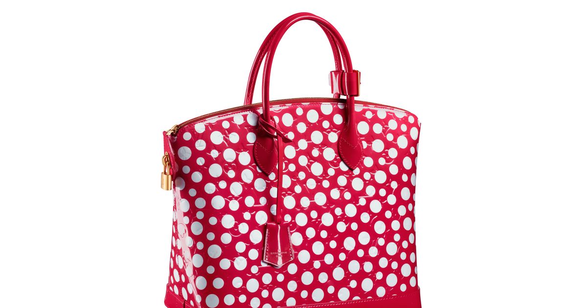 See the first set of bags from the Louis Vuitton x Yayoi Kusama