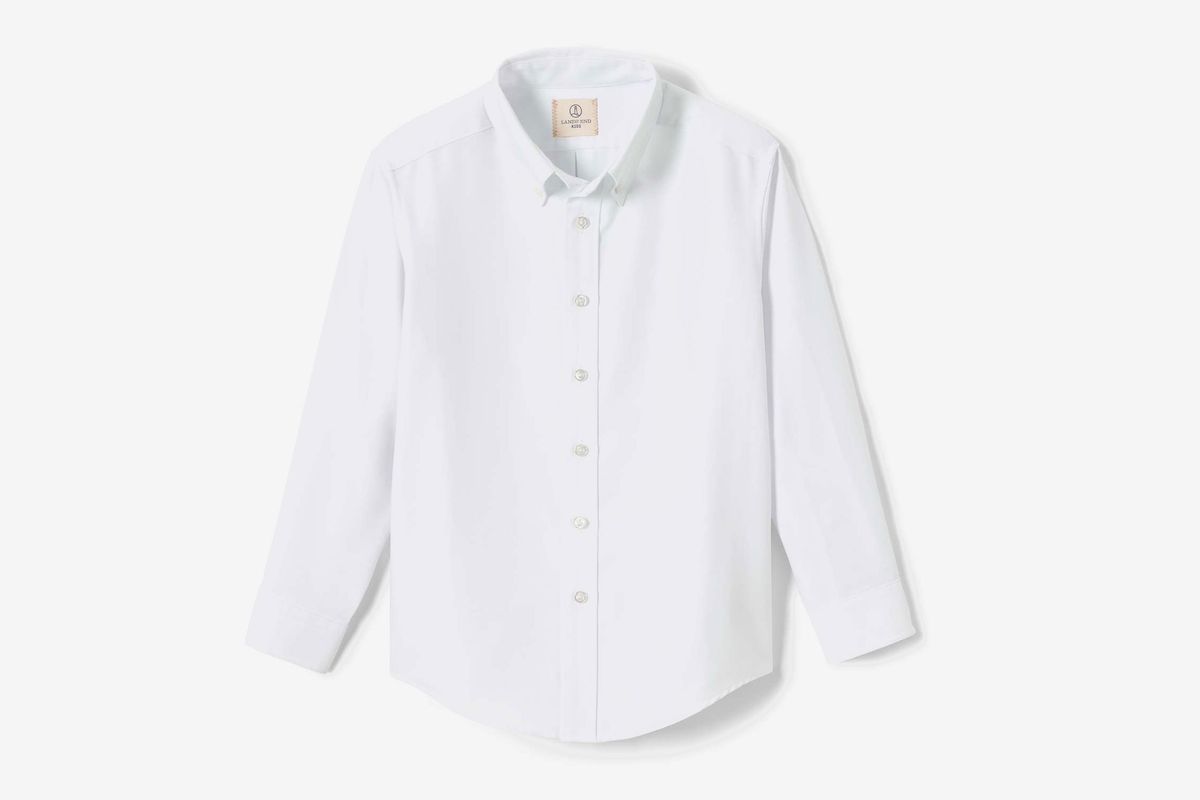 white button down collared shirt