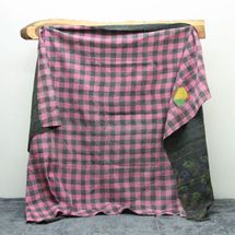 Gingham Kantha Quilt