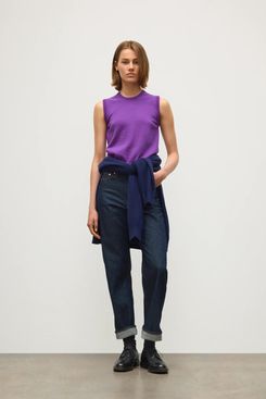 Johnstons of Elgin Iris Classic Purple Cashmere Tank