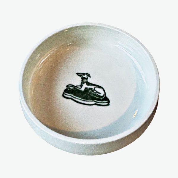 John Julian Dog Bowl, Green Hound, Small