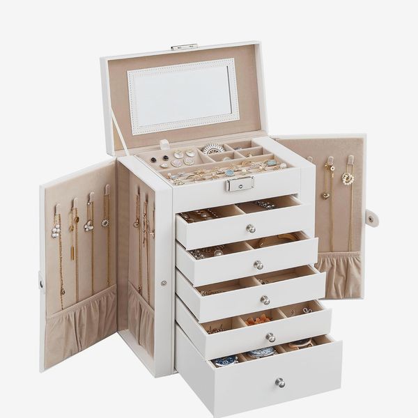 Songmics 6-Layer Jewelry Box Organizer With 5 Drawers