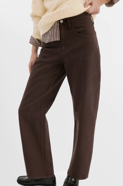 Mango High Waist Barrel Jeans