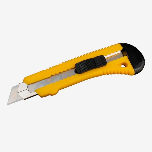 Encore Packaging Retractable Standard Duty Snap-Off Utility Knife, Yellow