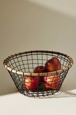 Anthropologie Home Wire Fruit Basket