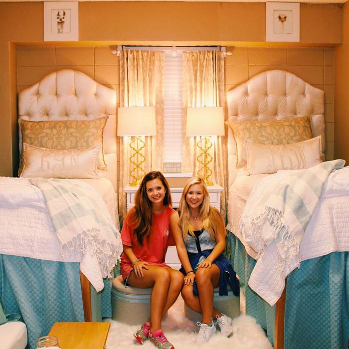 These Roommates With A Fancy Dorm Room, Ole Miss Dorm Room Decor
