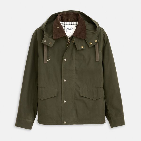 Alex Mill Highland Utility Jacket in Waxed Cotton