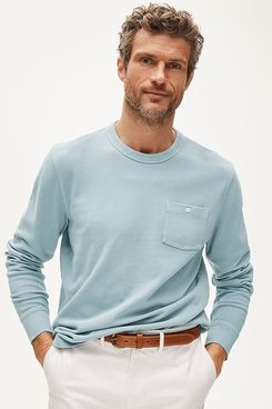 J.Crew Washed Piqué Long-Sleeve Pocket T-shirt