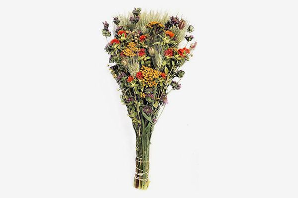 NEW Bright Gold handmade Artificial & Dried Flower Bouquet NO Vase 