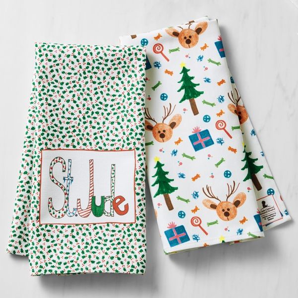 Williams Sonoma St. Jude Holiday Towels, Set of 2