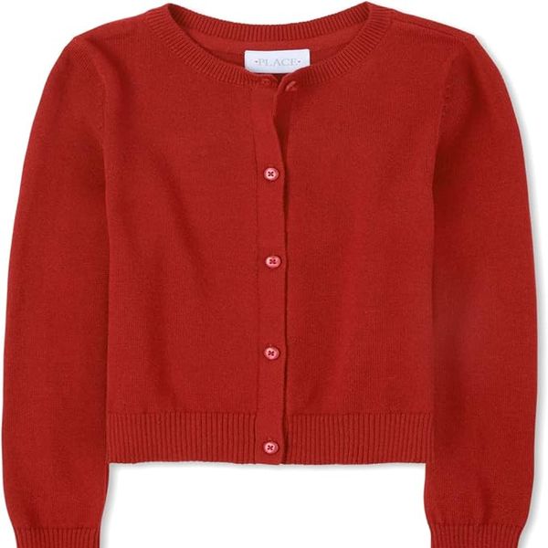 The solid color cardigan for girls from Children's Place