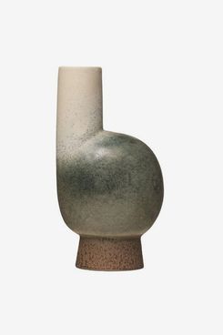 Effortless Composition Two Tone Stoneware Vase