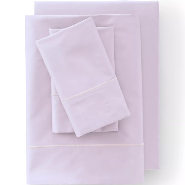 Lands’ End 400 Thread Count Premium Supima Cotton Sateen Bed Sheet Set - Twin XL