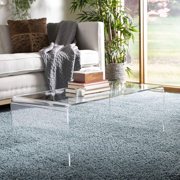 Modern acrylic deals coffee table