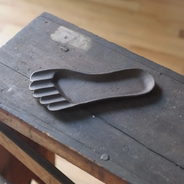 Lichen Cast Iron Foot Catchall