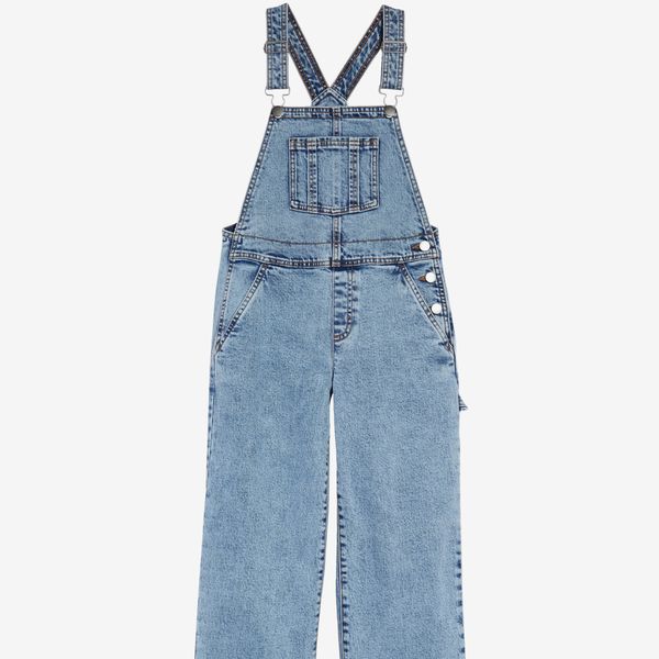 Treasure & Bond Kids' Cotton Stretch Denim Overalls