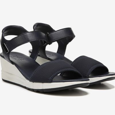 A Naturalizer sandal for the Strategist's roundup on the best wedge sandals for wide feet.