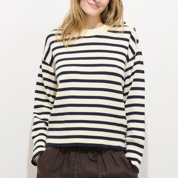 Alex Mill Normandy Striped Sweater in Cotton