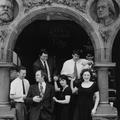 This influential 1995 revue starred (from left) Glaser, Adsit, McKay, Dratch, Scott Allman, and Jenna Jolovitz.